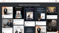 Pinterest Digital Product Promo Templates