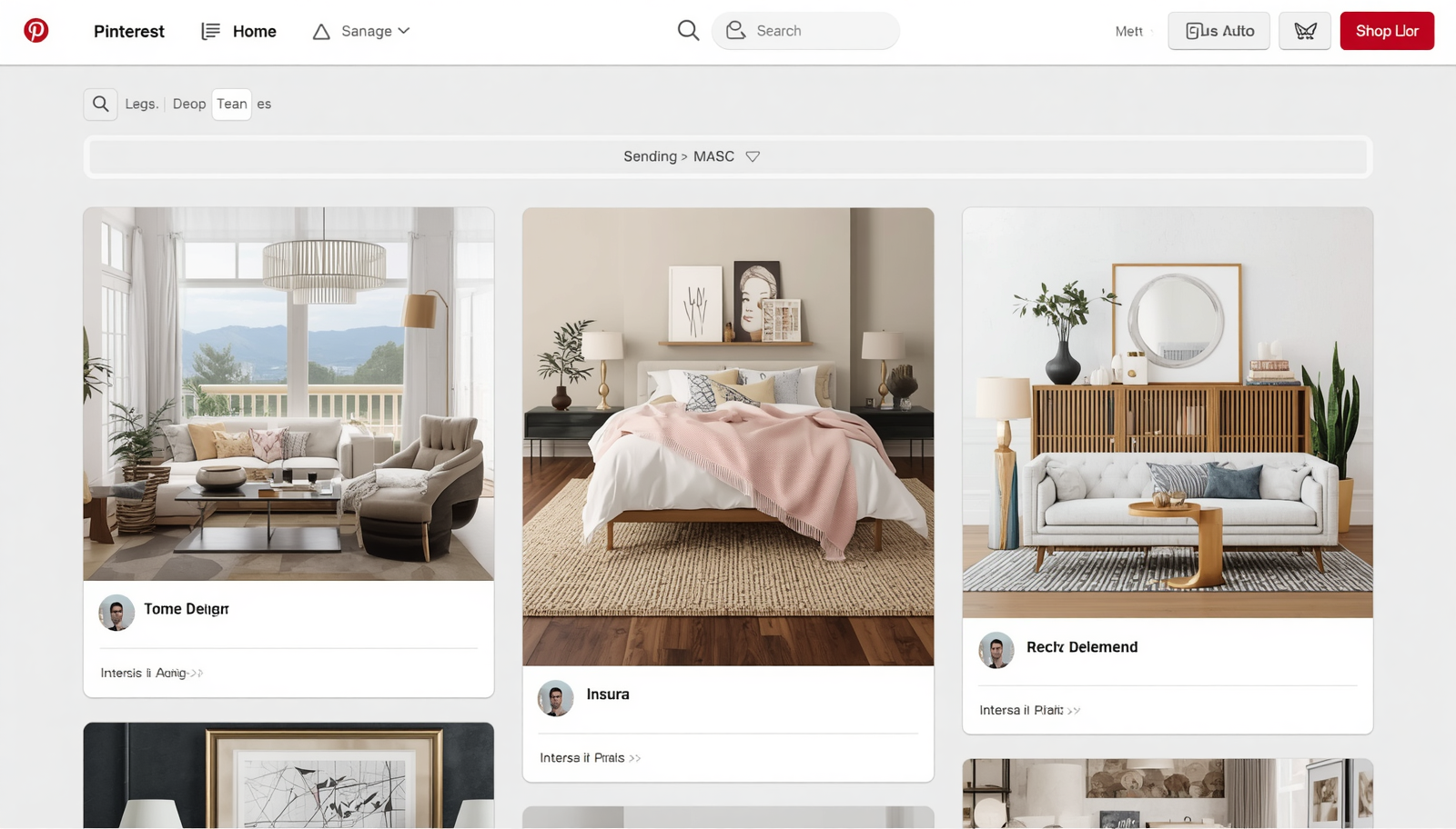 Pinterest Home Decor Pin Templates